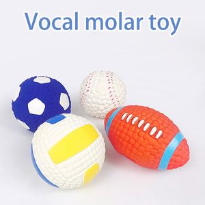 Wholesale used children toys resale online - Party Favor VOCAL MOLAR TOY Fun Interactive Ball With Sound For Multifunctional Use Children Toys Baby Training Massage Soft
