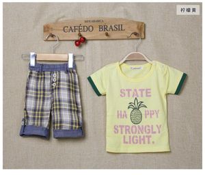 Completo estivo per neonati, completo di t-shirt per bambini, set di pantaloni corti, 100% cotone, magliette per neonati, abbigliamento bebe 210413