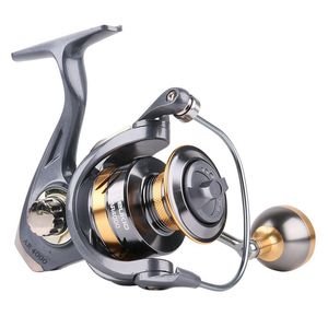 Högkvalitativ metallspole Fiske Reel 17,8 kg Max dra karp höghastighets växellåda spinning