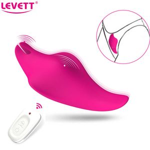 Wearable Butterfly Vibrator Clitoris Stimulator Panties Vibrator Sexleksaker för kvinnor Trådlös Remote Vibrerande ägg Masturbator P0818