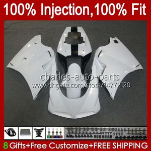 Injection Fairings For DUCATI 748 853 916 996 998 S R 94 95 96 97 98 42No.64 748R 853R 916R 996R 998R 94-02 748S 853S 916S 996S Gloss white 998S 1999 2000 2001 2002 OEM Body