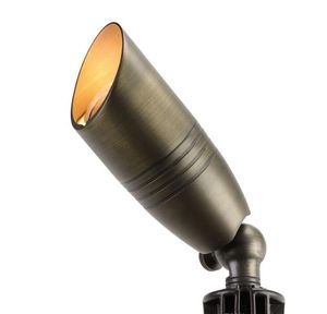 12V Niederspannungs-Außenlandschaftslampen, Messing-Uplight-Scheinwerfer, bronzefarbene LED-Gartenstrahler, Rasenlicht, MR16-Lampen, 3 W, 5 W, 7 W