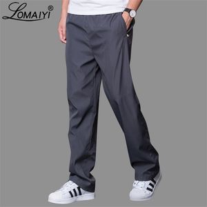 Plus Size 6XL Men's Summer / Outono Calças Homens Calças Casuais Mens Respirável Calças Rápidas Rápidas Masculinas Loose Leg Wide Pants Am412 210707