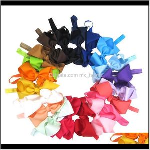 20 cores Atacado Crianças 6inch Solid Hairbands Headbands Baby Party Bows Boutique K83De Dytiw