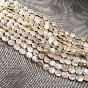 Natural freshwater Pearl Beading Redondo Forma Isolamento Punch Loose Beads para Jóias Fazendo DIY Colar Acessórios Bracelet