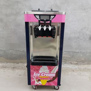 Wholesale ice cream maker for shop resale online - 3 Flavor Soft Ice Cream Machine Commercial Vertical Sweet Cone Ice Creams Makers Milk Tea Shops W