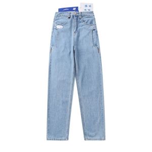 20SS Högkvalitativ Aderror Rak Jeans Oversize Hip-hop High Street Ader Jeans Män Kvinnor Par Jeans X0602