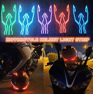 Tira de motocicleta IP67 À Prova D 'Água LED Night Driving Sinal Luminoso Adesivo Capacete El Frio Luz