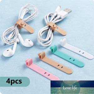 1 Pcs Multi-purpose Desktop Phone Cable Winder Earphone Clip Charger Organizer Management Wire Cord fixer Silicone Holder Factory price expert design Quality