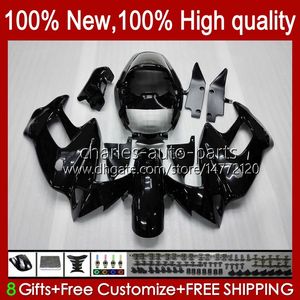 Kit de corpo para Honda VTR1000F Superhawk VTR1000 51NO.39 VTR 1000 F 1000F 97 98 99 00 01 02 03 04 05 VTR-1000F 1997 1998 1999 2000 2001 2005 2005 Gloss Preto