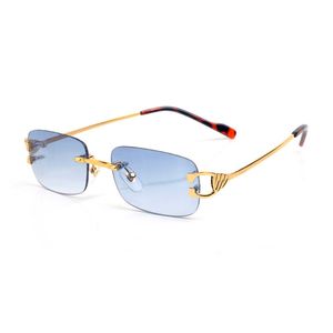 Мода Carti Luxury Cool Sunglasses Дизайнерские новейшие мужчины Женские металлические женские модели модели против облельтравиолетового линза защита глаз.