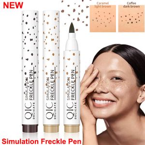 Face maquiagem freckle caneta fundação simulação 2 cores freckles maquiagem lápis cor escura / luz marrom À prova d'água Dot Dot Dot SOPT PENS PLUMA DE PECA