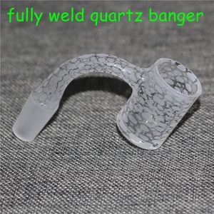 Smoking Quartz Banger Sandblasted Fully Weld Bangers 14mm Male Nails For Glass Water Bongs Dab Rigs