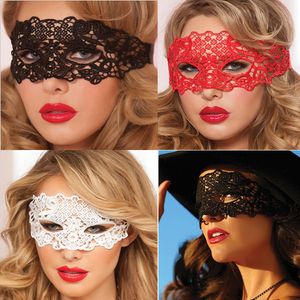 Princesa Diversão venda por atacado-Vermelho Zorro Sexy Lace Máscara Máscara Face Adulto Princesa Divertido Máscara Do Olho Mulheres Adereços do Dia das Bruxas