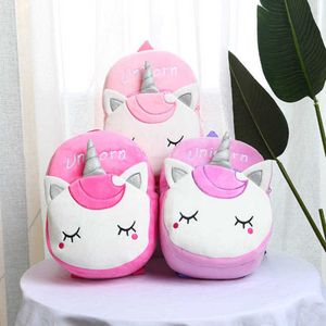 Mode baby unicorn plysch ryggsäck för barn axlar rosa söta väskor pojkar tjejer söta tecknad mini axlar väskor student totes g795evo