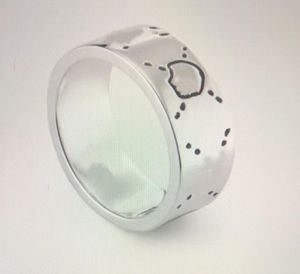 Anelli a fascia Anello in argento sterling 925 con teschio moissanite Anelli bague per uomo e donna Regalo per gli amanti dei gioielli da festa con scatola