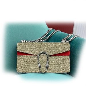 Luxurys Designers Borse Borsa a tracolla diagonale Catene retrò Borse in pelle Ragazza Moda Crossbodys Stampato Donna Totes Classic Crossbody libera la nave