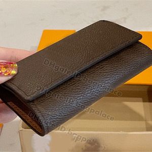 Classic Small Purses Wallets Top Quality Clutch Bags Card Holders Fashion Designer With Box Pocket Money Key Women Totes Vintage Handbags Printed Crossbody