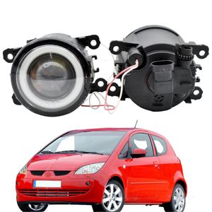 2x Samochód LED z żarówką Obiektyw Front Fog Light Angel Eye 12 V H11 dla Mitsubishi Colt Hatchback 2004-2012 CZC Cabrio (RG) 2006-2009