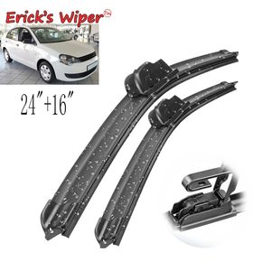 VW Polo Sedan / Vento 2010用Erickのワイパーブレード -  Windshield Windscreenフロントウィンドウ24 