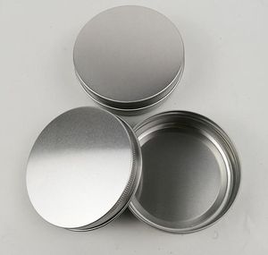 100ml 100g Multi-Colored Round Aluminiumburkar Skruvlocket Metal Boxes Bins burkar Tomma Slide Containers