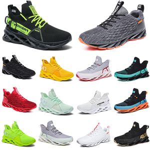 GAI GAI GAI Mens Womens Running Shoes Yellow Green Static Triple Black White Multi Light Orange Navy Ice Blue Golden Deep Grey Trainers Outdoor Hiking Sports Sneakers