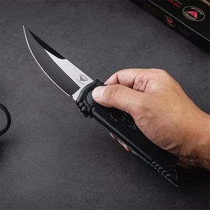 Promotion Tactical Folding Knife 9Cr13Mov Wire Drawing Blade Aluminum Handle Outdoor EDC Pocket Knives With Retail Box