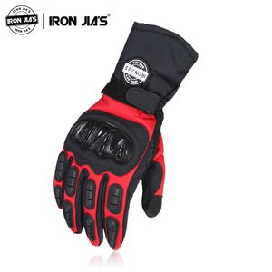 IRON JIA'S Motorrad-Herren-Handschuhe, 100 % wasserdicht, winddicht, Winter-Guantes, Moto-Touchscreen-Motorrad-Reithandschuhe