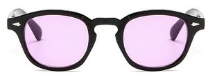 Runde Sonnenbrille im modischen Stil, klare getönte Linse, Markendesign, Party-Show-Sonnenbrille, Oculos de Sol