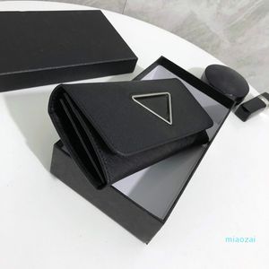 2021 luksusowe torebki damskie kopertówki moda Unisex markowe długie portfele torebka ze skóry wołowej wielofunkcyjne projektanci wizytowniki trójkąt