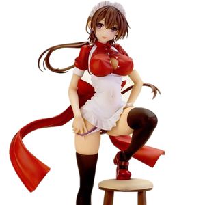 Alphamax skyttube stp illustrerad maid anime tokyo het sexig tjej 25cm pvc action figur leksaker samling modell docka gåva x0503