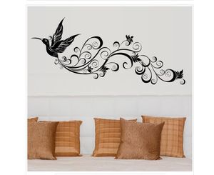 Mew HM19082 birds silhouette sitting room bedroom glass background porch is decorated can remove the wall stickers 210420