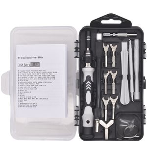 Högkvalitativ multi skruvmejsel set med 115 Precision S2 Steel Bit 135/138 i 1 Handverktyg Skruvmejslar för dator PC-mobil reparationsverktyg