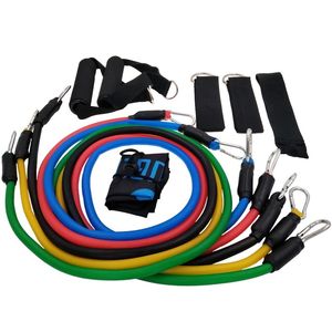 YOUGLE 11PCS / SET PULT REAK FITNEST Упражнения сопротивления полосы Латексные трубки Педаль Экспецизда Тренировка для тела Yoga 878 Z2