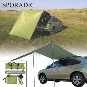 Car Travel Furniture Camping Tent Awning Folding Automobile Shelter Shade Side Outdoor Top Tent For Rest Camping Accessories Y0706