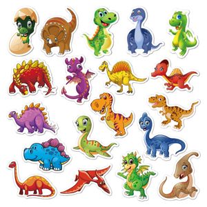 50PCS-pack New Dinosaur Animal Kids Vinyl Klistermärke Vattentät klistermärken för vattenflaska Laptop Planner Scrapbook Telefon Garderob Vägg Bumper Box Organizer Dekal