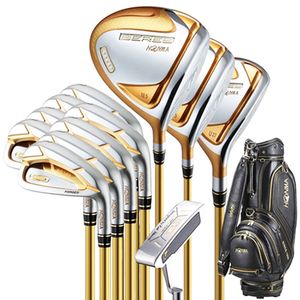 Novos clubes de golfe masculinos honma s-07 4 estrelas conjunto completo de golfe driver + fairway madeira + putter + saco grafite eixo headcover e apertos r s sr flex