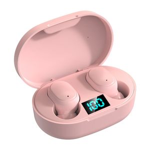 Sport Noise Cancelling Mini-Ohrhörer TWS Drahtlose Kopfhörer Bluetooth-Kopfhörer Headset mit Mikrofon LED-Batterieanzeige für iPhone-Smartphone 1UUCU