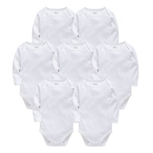 Bodysuits Sueter 100% algodão recém-nascido criança criança manga longa meninas meninos jumpers básico bebê roupas sleepwear crianças 210315