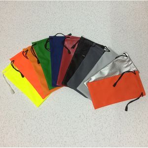 18*9 cm Microfiber Waterdichte Brillen Pouch met Trekkoord Zonnebril Opbergzakken Houder voor Vrouwen Mannen Opslag Gadgets telefoon Sieraden Wat