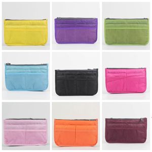 Toilettenartikel Make-up Organizer Telefontasche Organizer Handtasche Doppelreißverschluss Aufbewahrungstaschen Mehrschichtige Tasche Tragbare Reiseaufbewahrungstaschen LLF8619