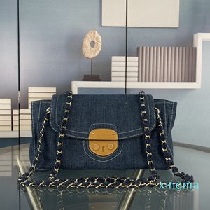 2021 Moda Tasarımcı Çantası Kadın Çanta Zincir Crossbody Keten Omuz Çantaları Lady Çanta Çanta Messenger Için