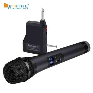 Microphones FIFINE UHF 20 Channels Handheld Dynamic Microphone Wireless mic System for Karaoke House Parties Over the Mixer PA System etc T220916