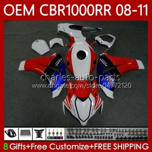 Corpo OEM per HONDA CBR 1000 CBR1000 RR CC 2008-2011 Carrozzeria 60No.132 CBR Rosso blu 1000RR 1000CC 2008 2009 2010 2011 CBR-1000 CBR1000RR 08 09 10 11 Carenatura ad iniezione