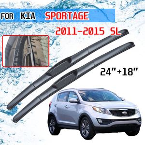 Dla Kia Sportage 2011 2012 2013 2014 2015 Akcesoria SL Front Window Windscreen Wiper Blade Brushes do Car Cutter U J Hook