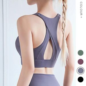 GYM CONTAUNIKA PRZEPŁAWNOŚĆ Hollow Fitness Joga Bra Sports Women Balette Pad Push Up trening BRAS BRACK SOCKPOOF TOP TOP TOPE ZATRZYMAJ