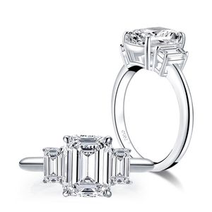 Pierścień obietnicy zespołu 925 srebrny srebra Diamond Wedding Wedding Pierołówki dla kobiet palec na imprezę biżuterii Prezent 211217