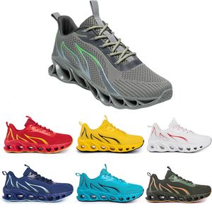 Running Shoes Non-Brand Men Fashion Trainers Vit Svart Gul Guld Navy Blue Bred Green Mens Sport Sneakers # 237