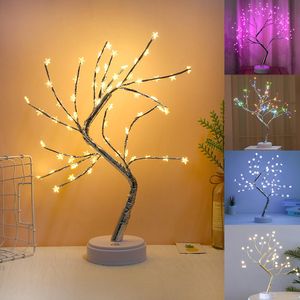 USB / Battery Operated LED Tabletop DIY Artificial Tree Light Touch Switch LED Tabletop Light LED Tabletop Bonsai Tree Light