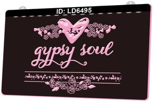LD6495 Gypsy Soul 3D Engraving LED Light Sign Wholesale Retail